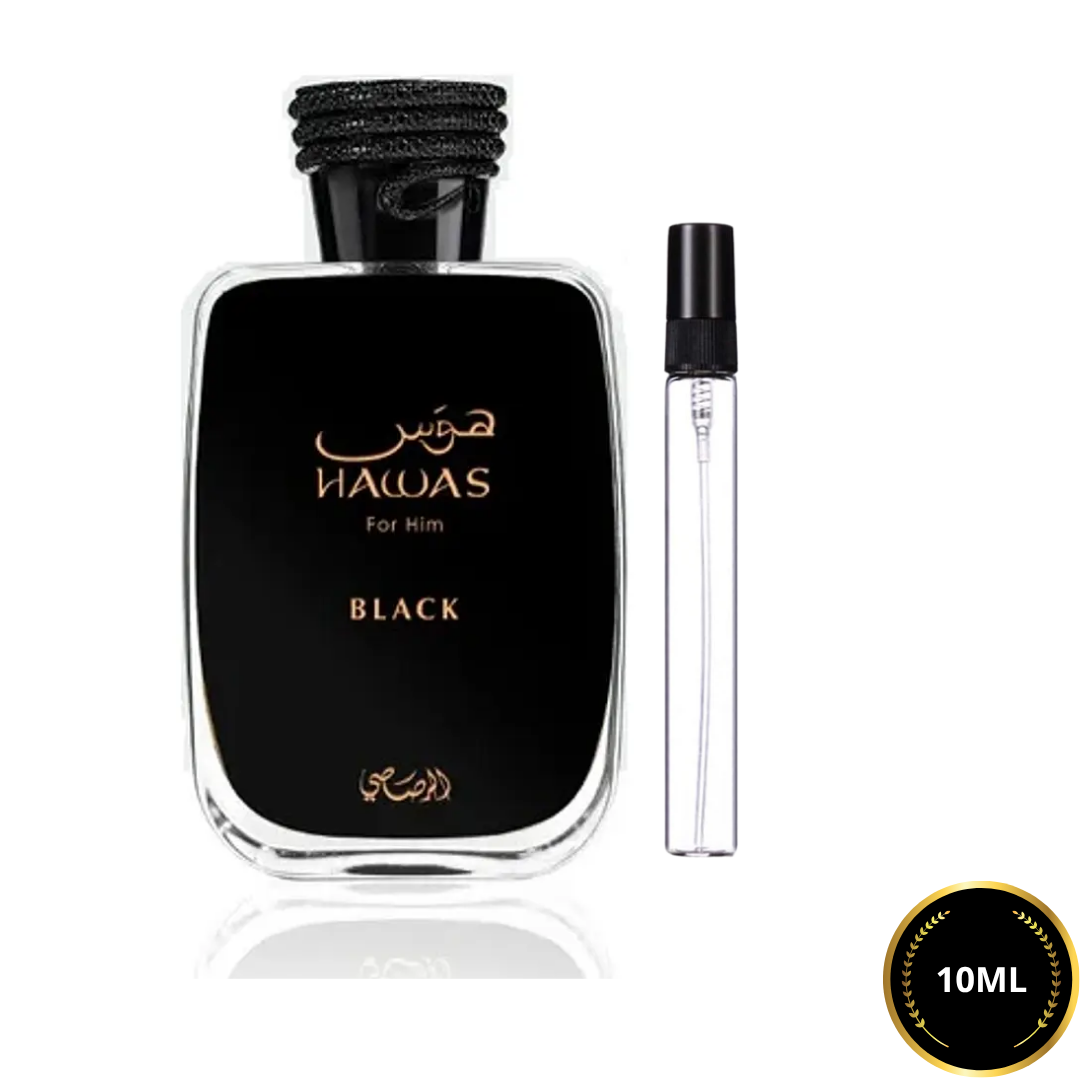 RASASI MENS HAWAS BLACK   EDP HOMBRE DECANT 10ML