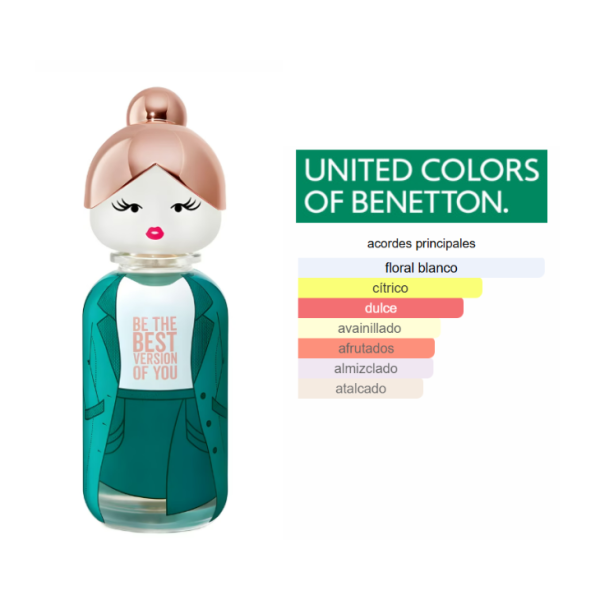 BENETTON Sisterland Green Jasmine EDT 80ml Mujer - Imagen 3
