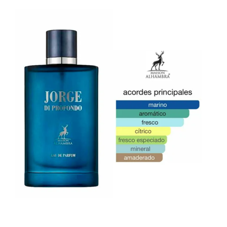 MAISON ALHAMBRA Jorge Di Profumo Deep Blue 100ml Edp Hombre - Imagen 3