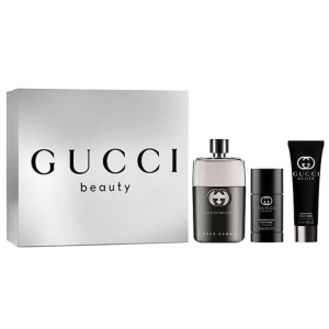 GUCCI GUILTY Pour Homme 90ml+ Deodorant Stick + Shower Gel Edp Hombre