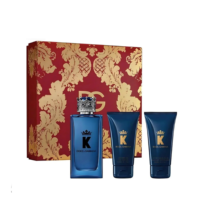 DOLCE Y GABANNA Set King 100ml +Shower Gel+Balsamo Edt Hombre