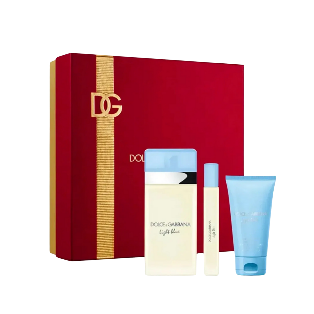 DOLCE & GABBANA Set Light Blue 100ml + 10ml + Crema EDT Mujer