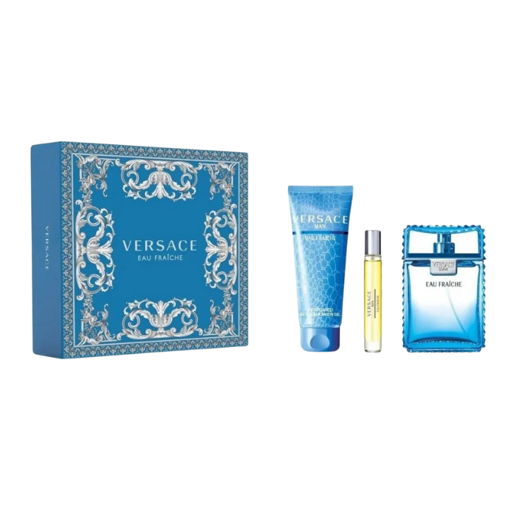 VERSACE Set Eau Fraiche Edt 100ml + 10ml + Shower Gel Hombre