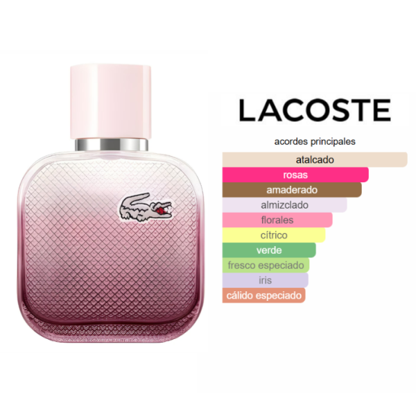 LACOSTE L.12.12 Rose Eau Intense 100ml Edt Mujer - Imagen 3