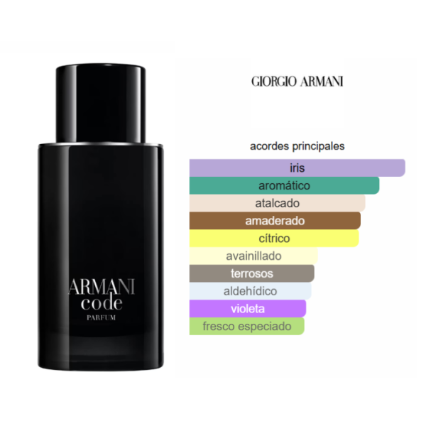 GIORGIO ARMANI Armani Code Recargable Parfum 75ml Hombre - Imagen 3