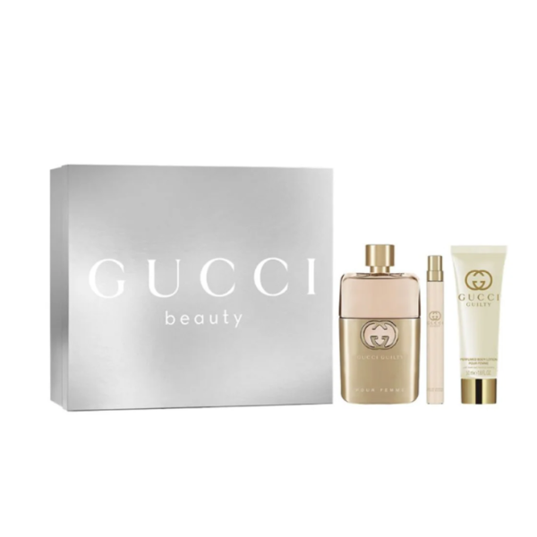 GUCCI Guilty Set 100ml+10ml + Body Lotion Edp Mujer