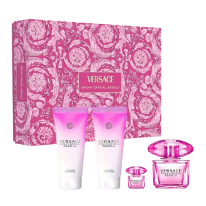 Versace Set Bright Crystal Absolu 90ml+Shower Gel+Body lotion+5ml EDP Mujer