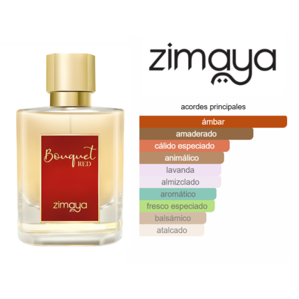ZIMAYA Bouquet Red Edp 100ml Unisex - Imagen 3
