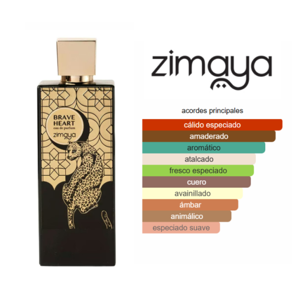 ZIMAYA Brave Heart Edp 100ml Hombre - Imagen 3