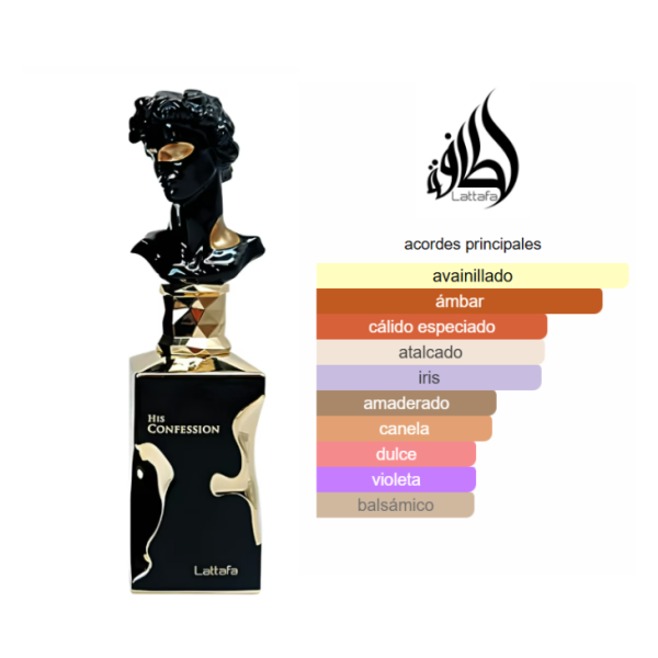 LATTAFA His Confession Edp 100ml Hombre - Imagen 3