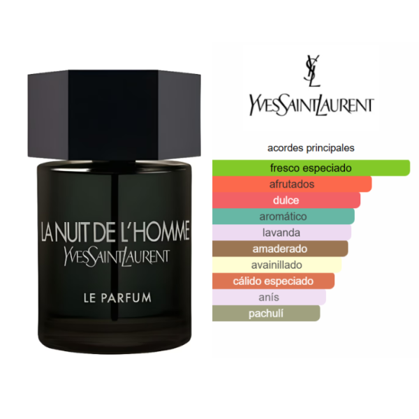 YVES SAINT LAURENT La Nuit De L'Homme Le Parfum 100ml Hombre - Imagen 3